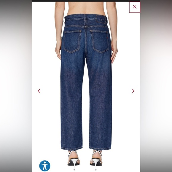 NWT Women’s Diesel Boyfriend Style Ankle Length StreetWear 5 Pocket Denim Jeans - Picture 2 of 14